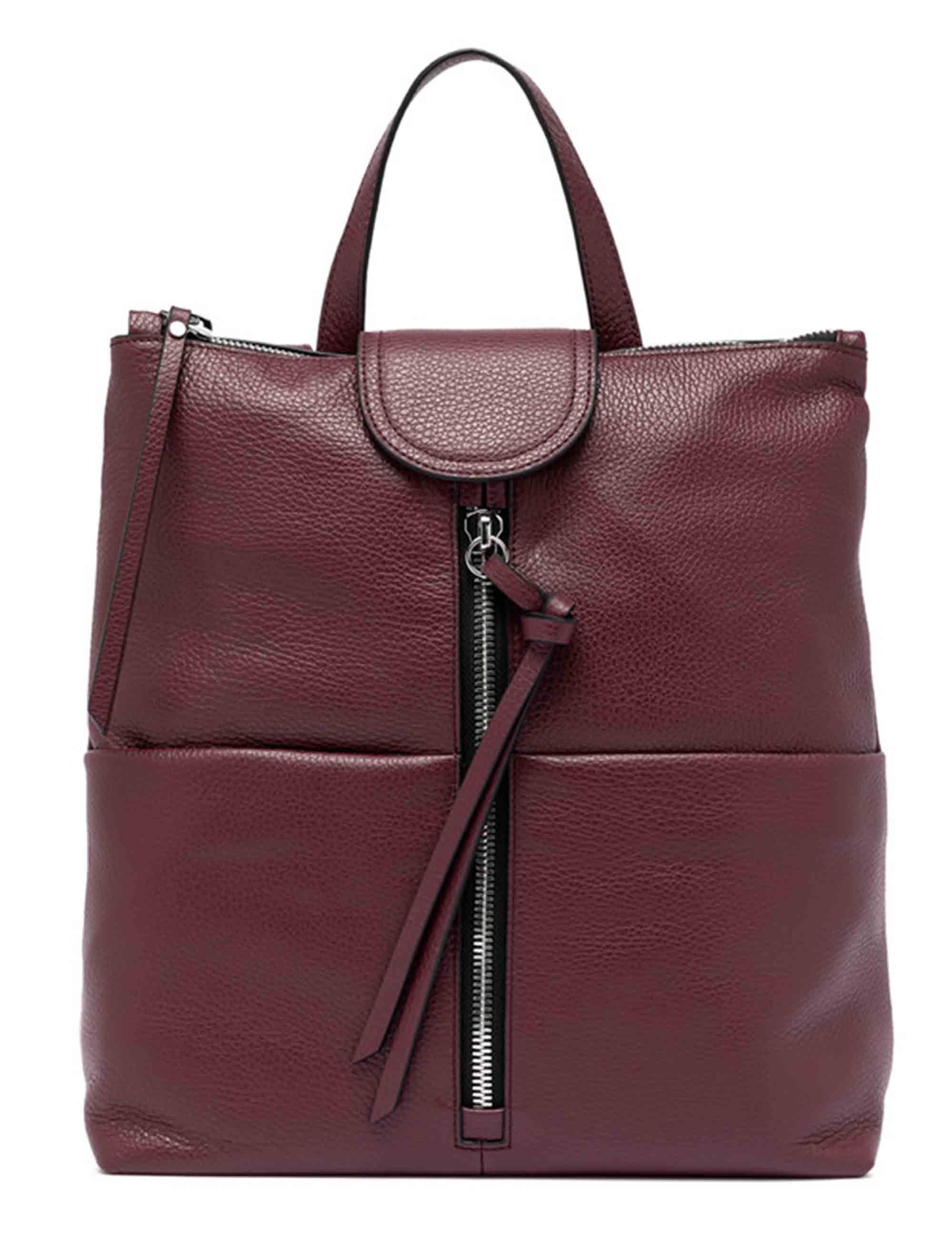 Zaini donna Giada in pelle martellata bordeaux ZN7040 14049 COMMGRN Gianni Chiarini 