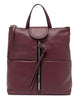 Giada Backpacks in Burgundy Hammered Leather Women's ZN7040 14049 COMMGRN