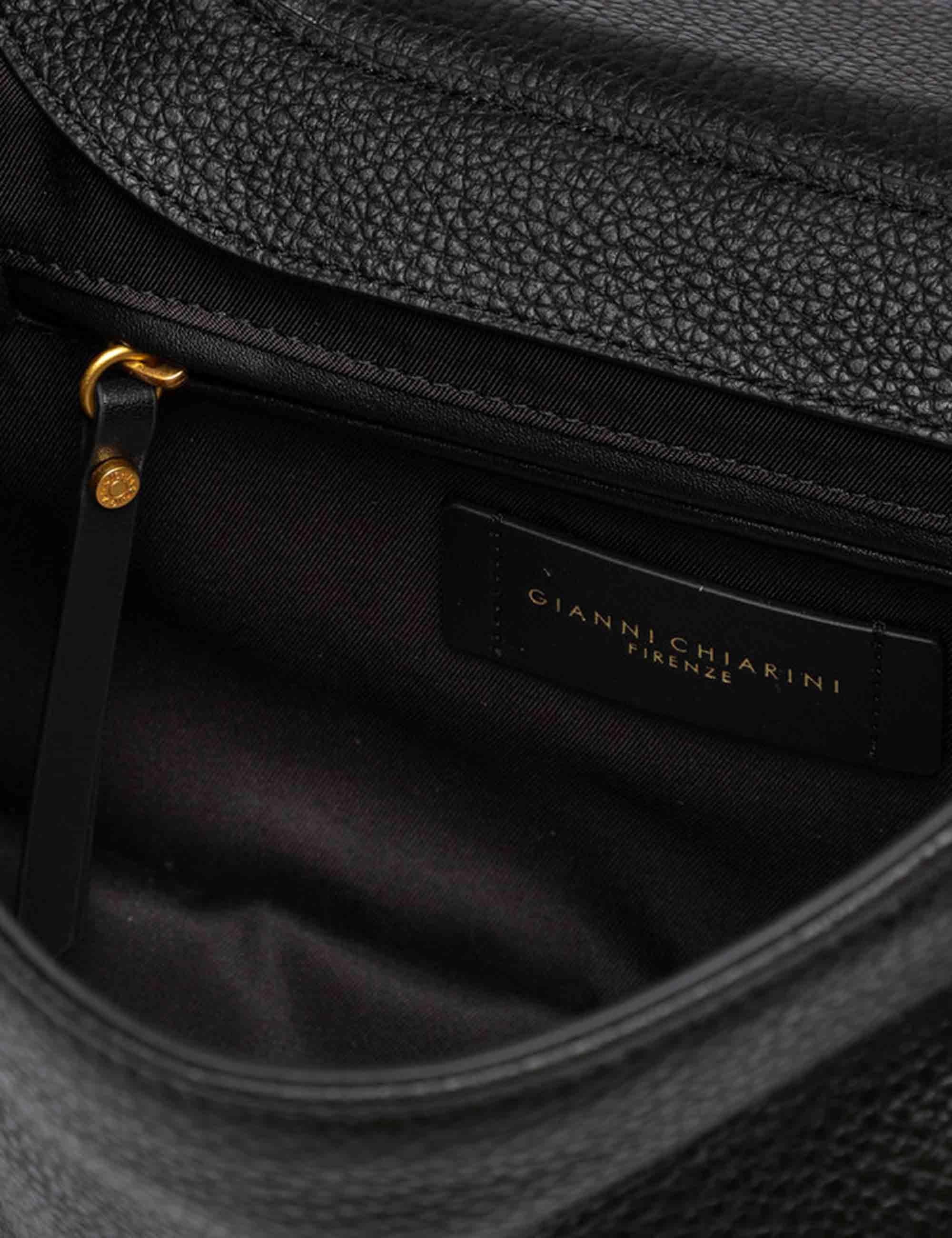 Borse donna Edith a spalla in pelle nera con tracolla BS11361 001 GRN Gianni Chiarini 