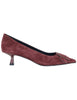 Burgundy Suede Pumps with Buckle Women 636Z30VK 40