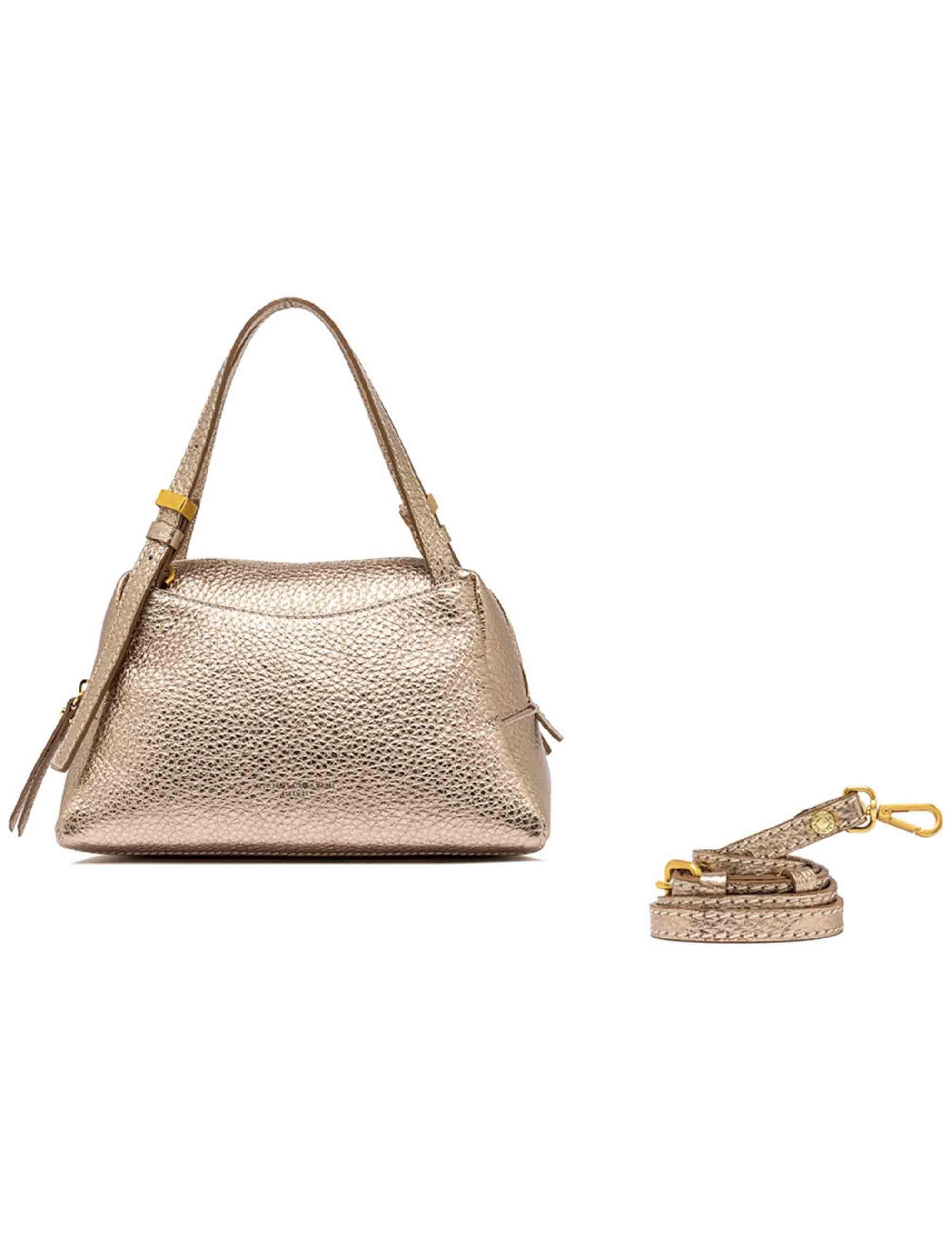 Borse donna Dea in pelle platino con doppi manici e tracolla removibile BS11525 TKL 6083 Gianni Chiarini 