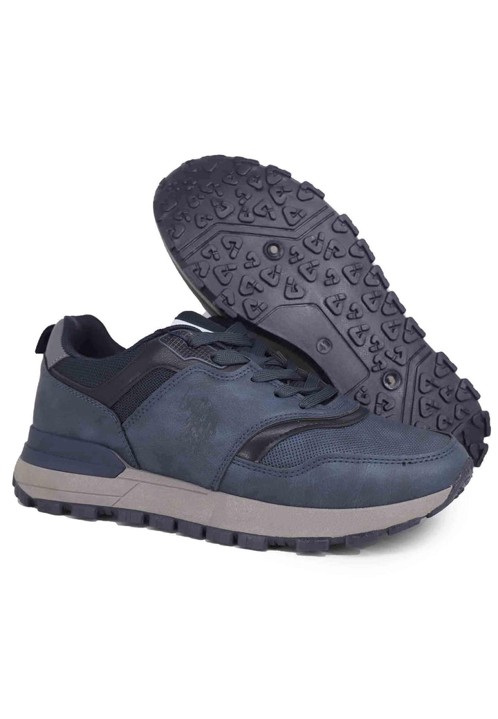 Sneakers uomo in eco pelle blu STORMY001 DBL001 U.S. Polo Assn. 