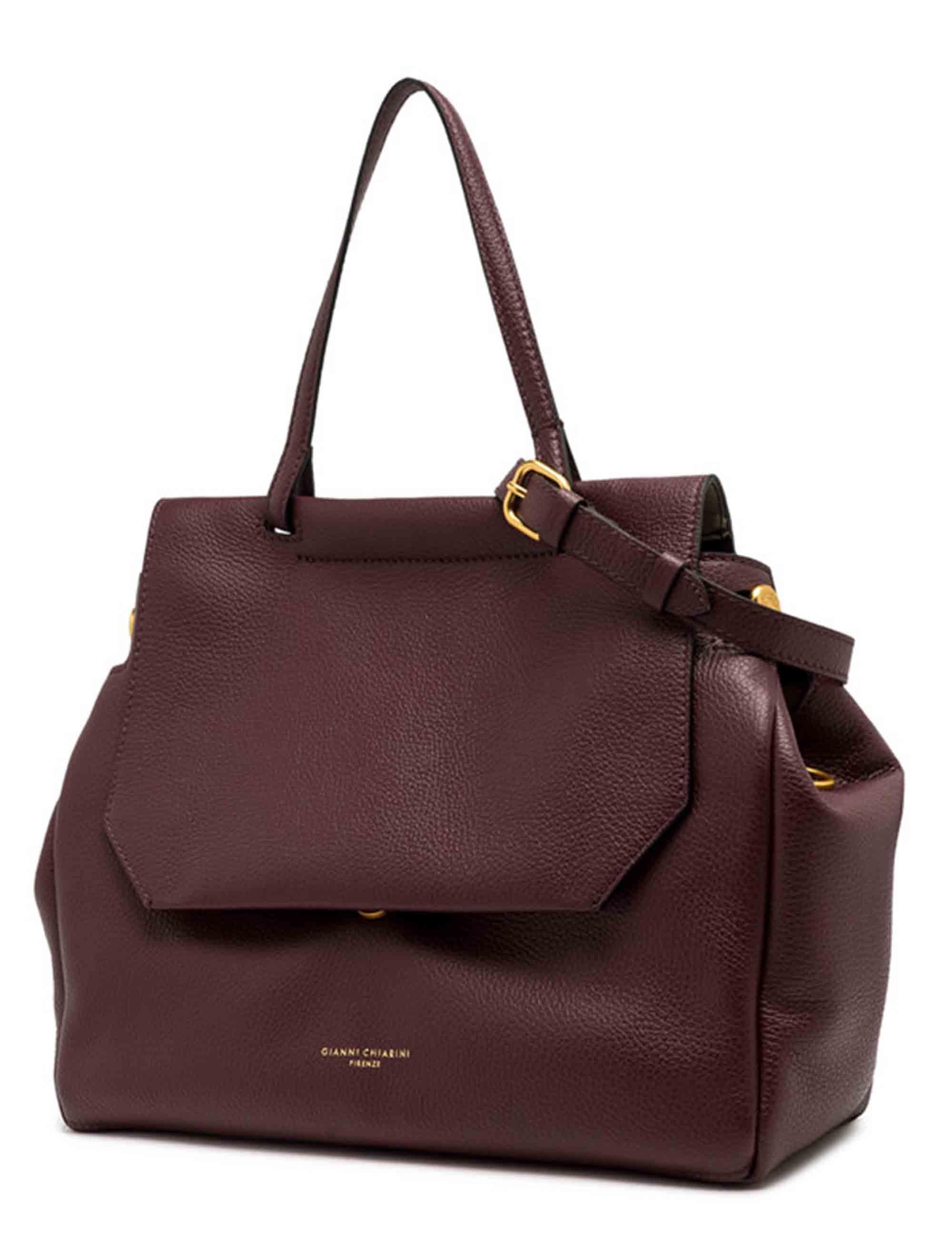 Borse donna Ottavia in pelle bordeaux con manico e tracolla BS11376 14050 GRN Gianni Chiarini 