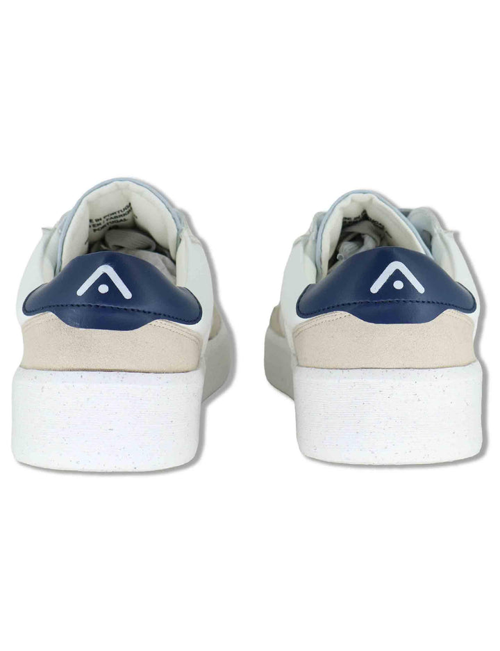 Sneakers uomo Brixton in pelle bianca con suola alta in gomma eco-light 14323 T4748AM Ambitious 