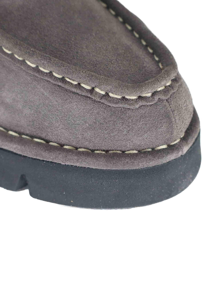 Stringate donna in crosta grigia con suola alta in gomma SP45081 066 Spatarella 