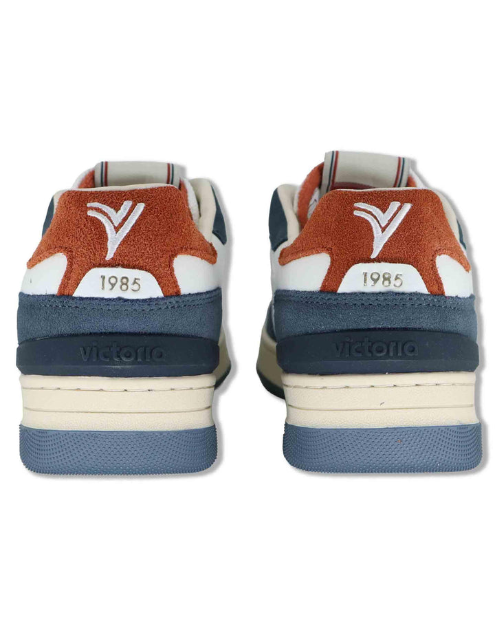 Sneakers uomo Urban in pelle blu con riporti in camoscio 8800128 30_Marino Victoria 