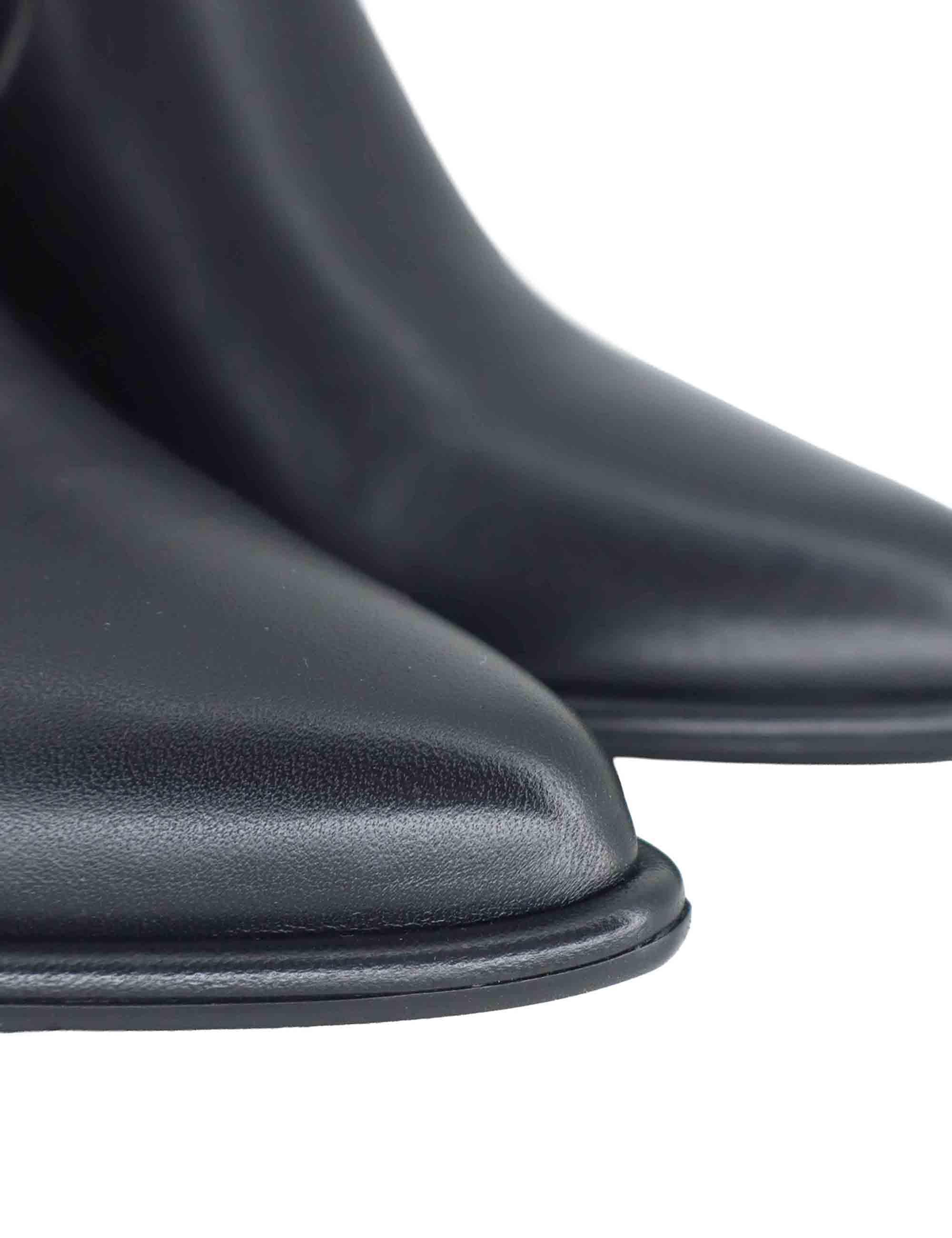 Stivaletti donna in tessuto nero con zip laterale SP1030 001 Spatarella 