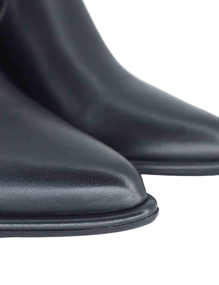 Stivaletti donna in tessuto nero con zip laterale SP1030 001 Spatarella 