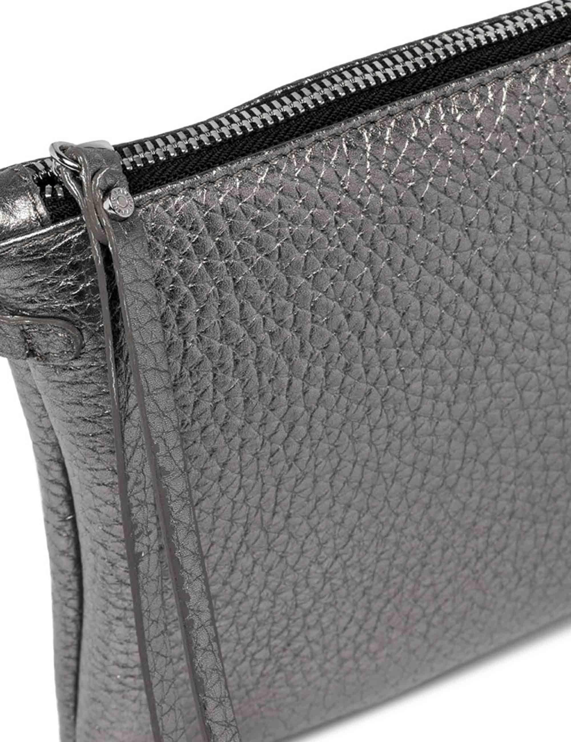 Borse donna Hermy in pelle martellata grigio perla con tracolla BS3975 14205 RNGDBL Gianni Chiarini 