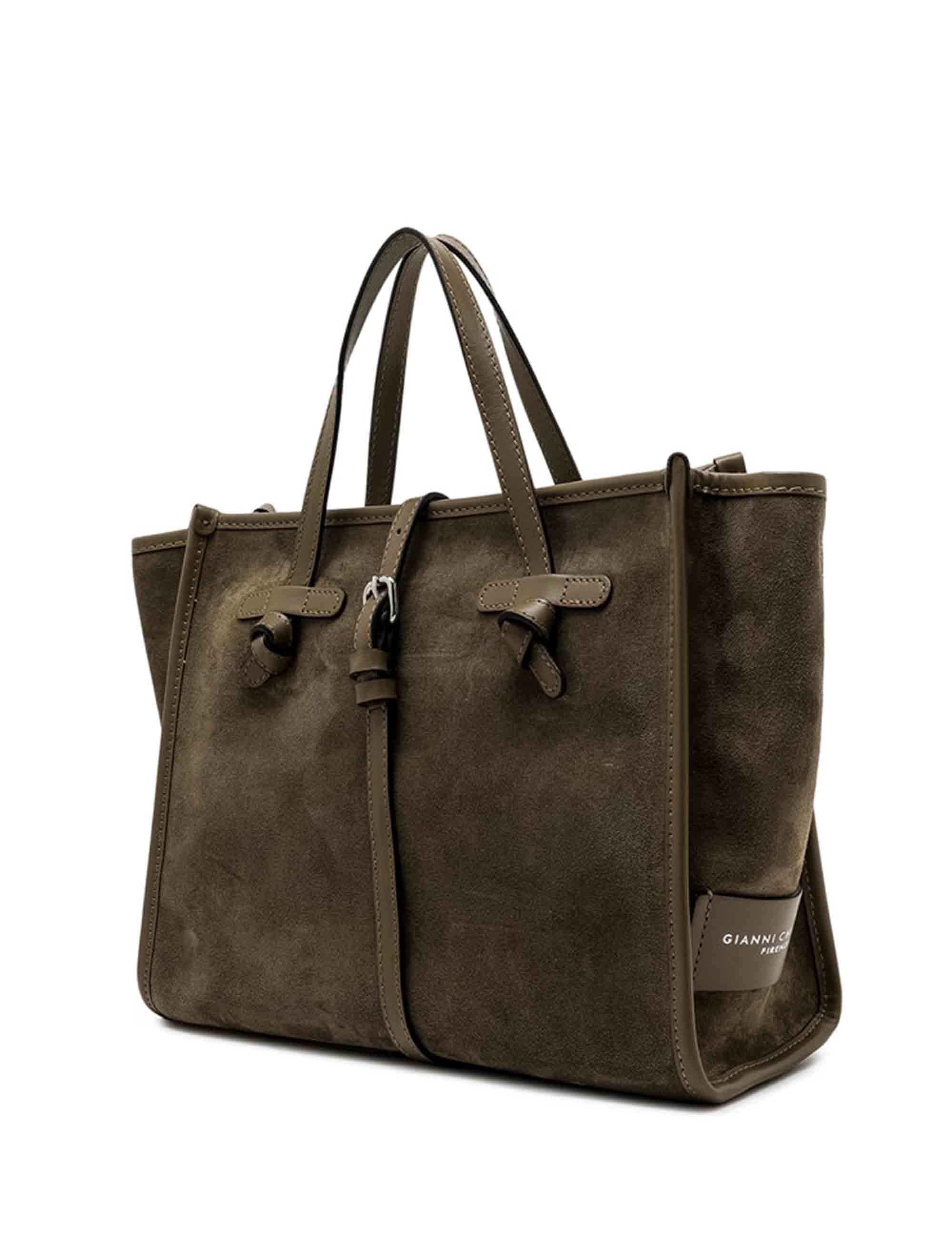 Borse Marcella in Camoscio Fango Donna BS9762 CM-PL