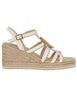 Sandali espadrillas in pelle off white con fibbia oro Donna CALDER GRA IVORY