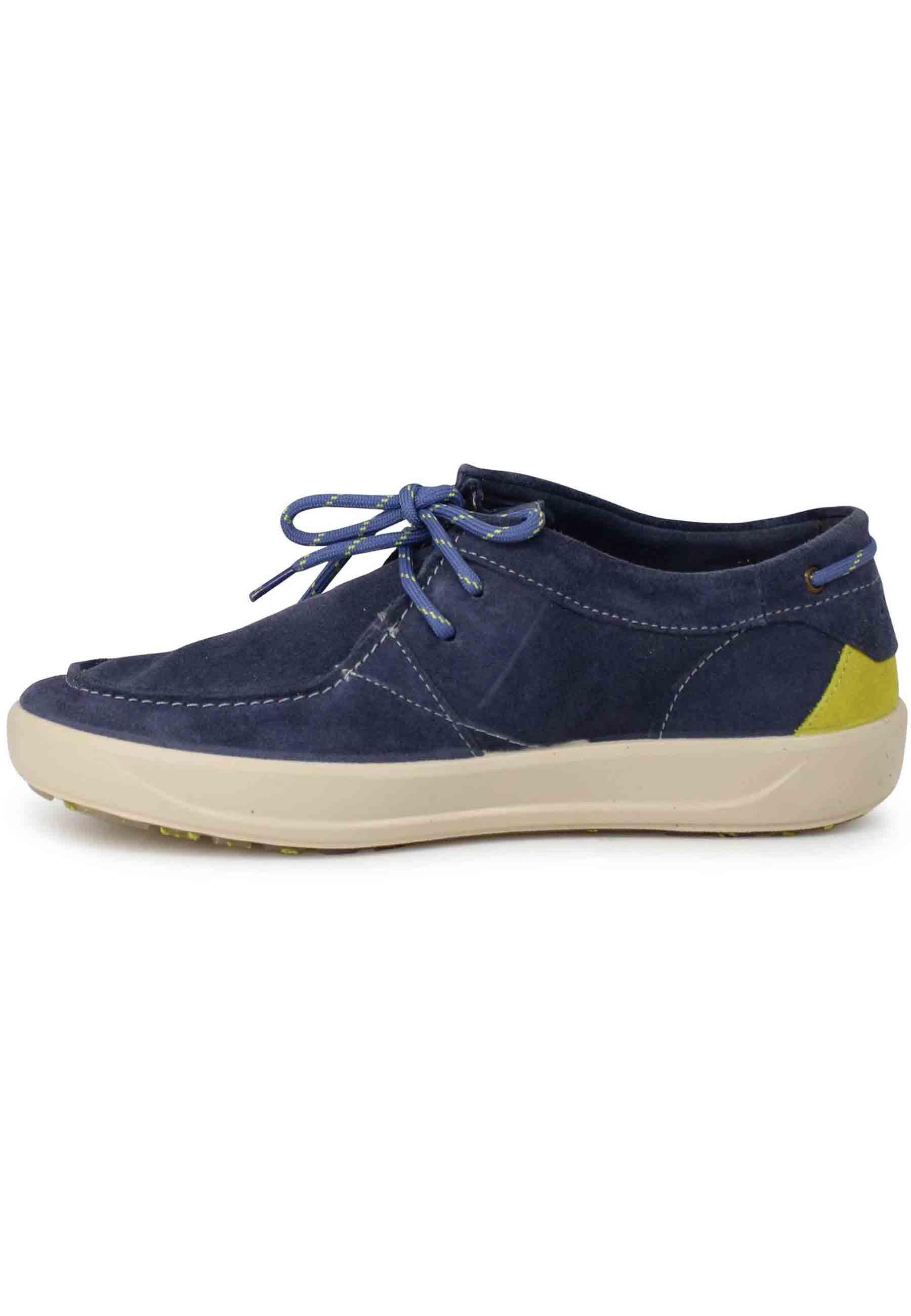 Stringate uomo Bob Cat in camoscio blu con suola in gomma JM3104 016 Jeep 