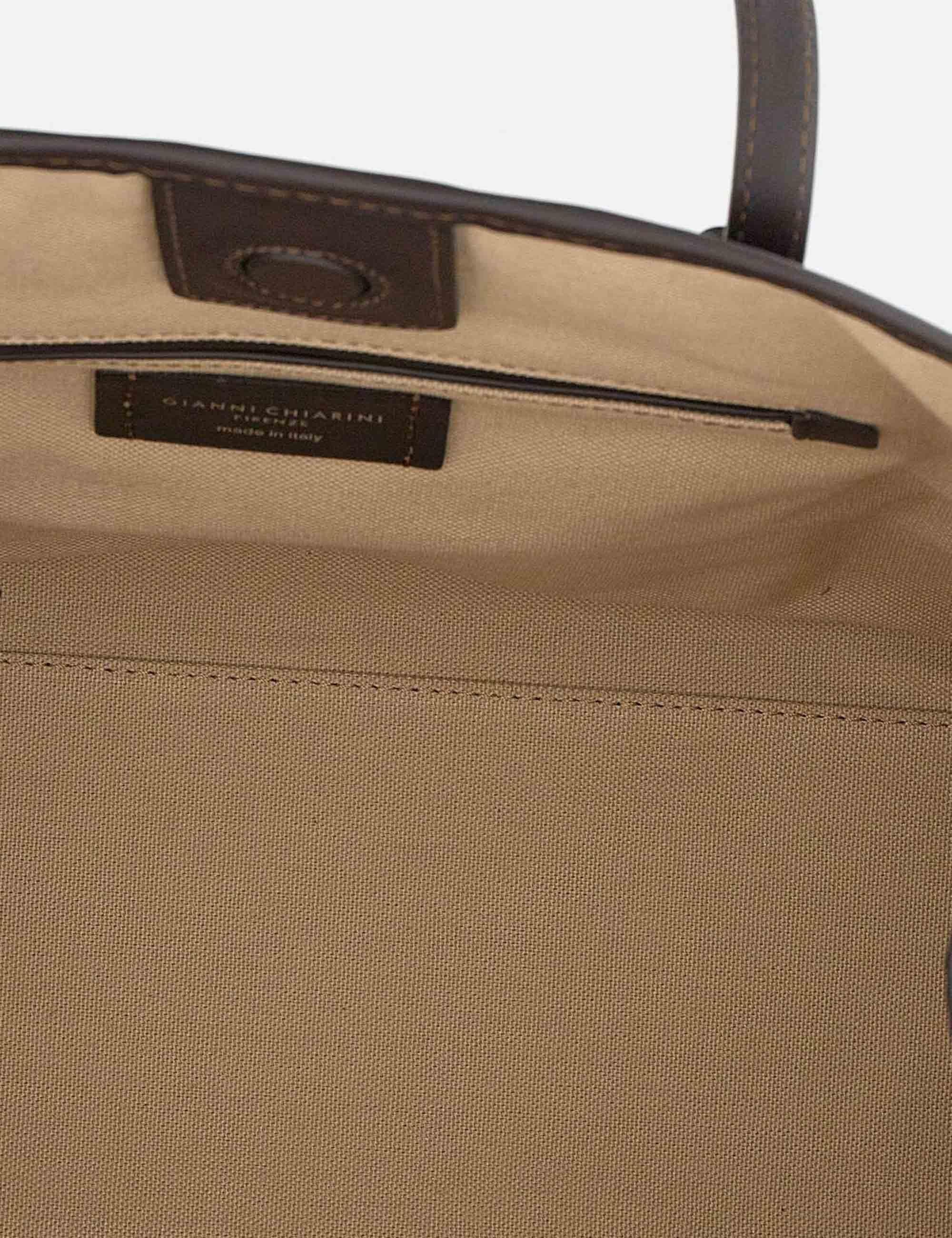 Borse Marcella in Pelle Marrone Donna BS12110 WNTSN