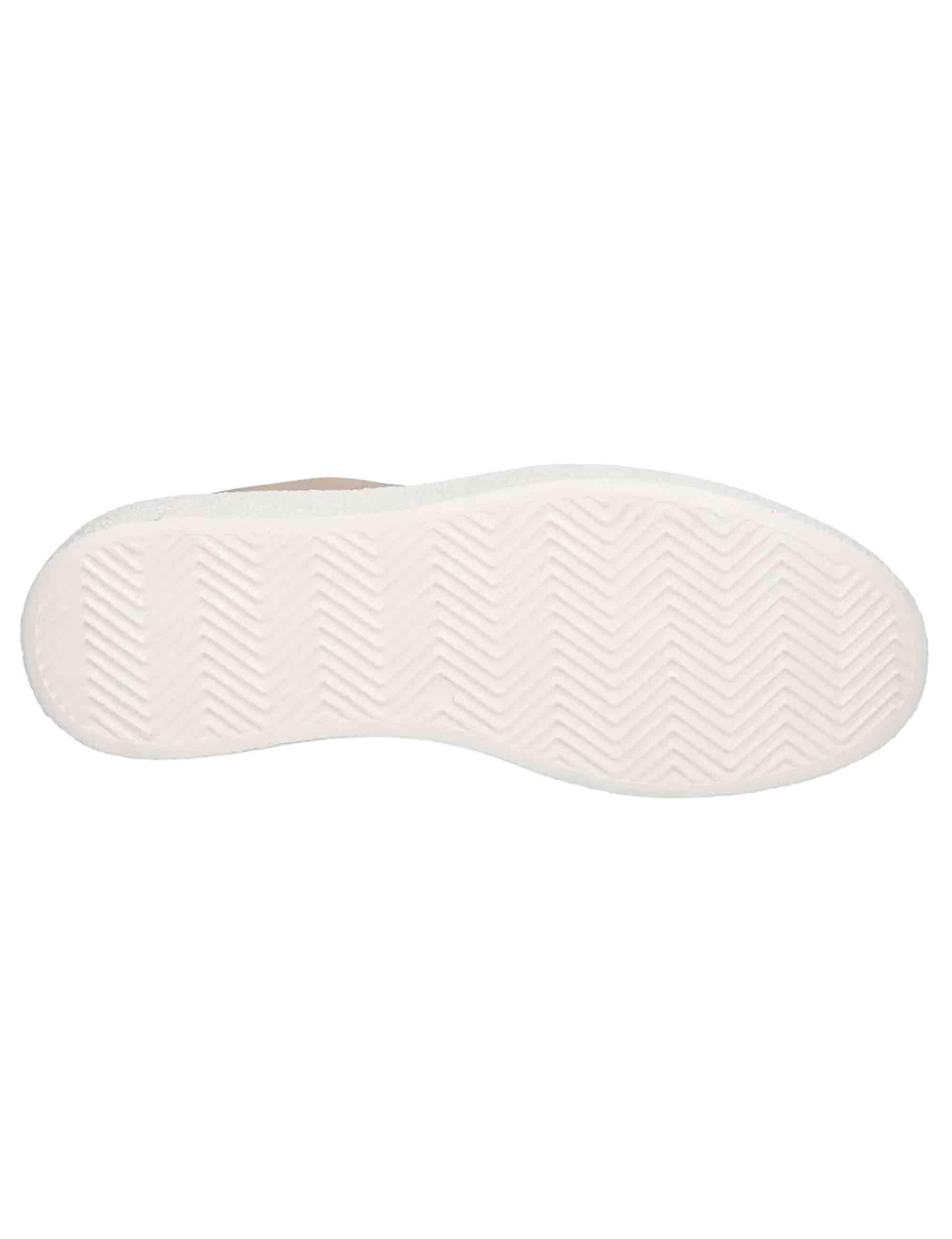 Sneakers donna in eco pelle beige con logo e suola alta in gomma JODY002 BEI U.S. Polo Assn. 