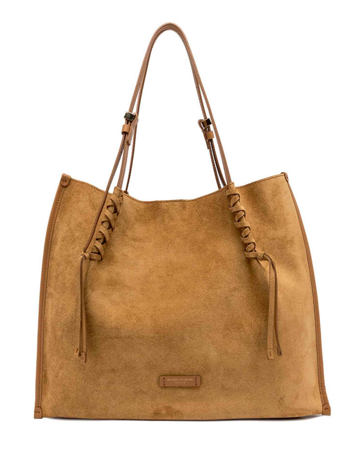 Borse donna Dory in camoscio cuoio con doppi manici BS11307 13956 CM-PL Gianni Chiarini 