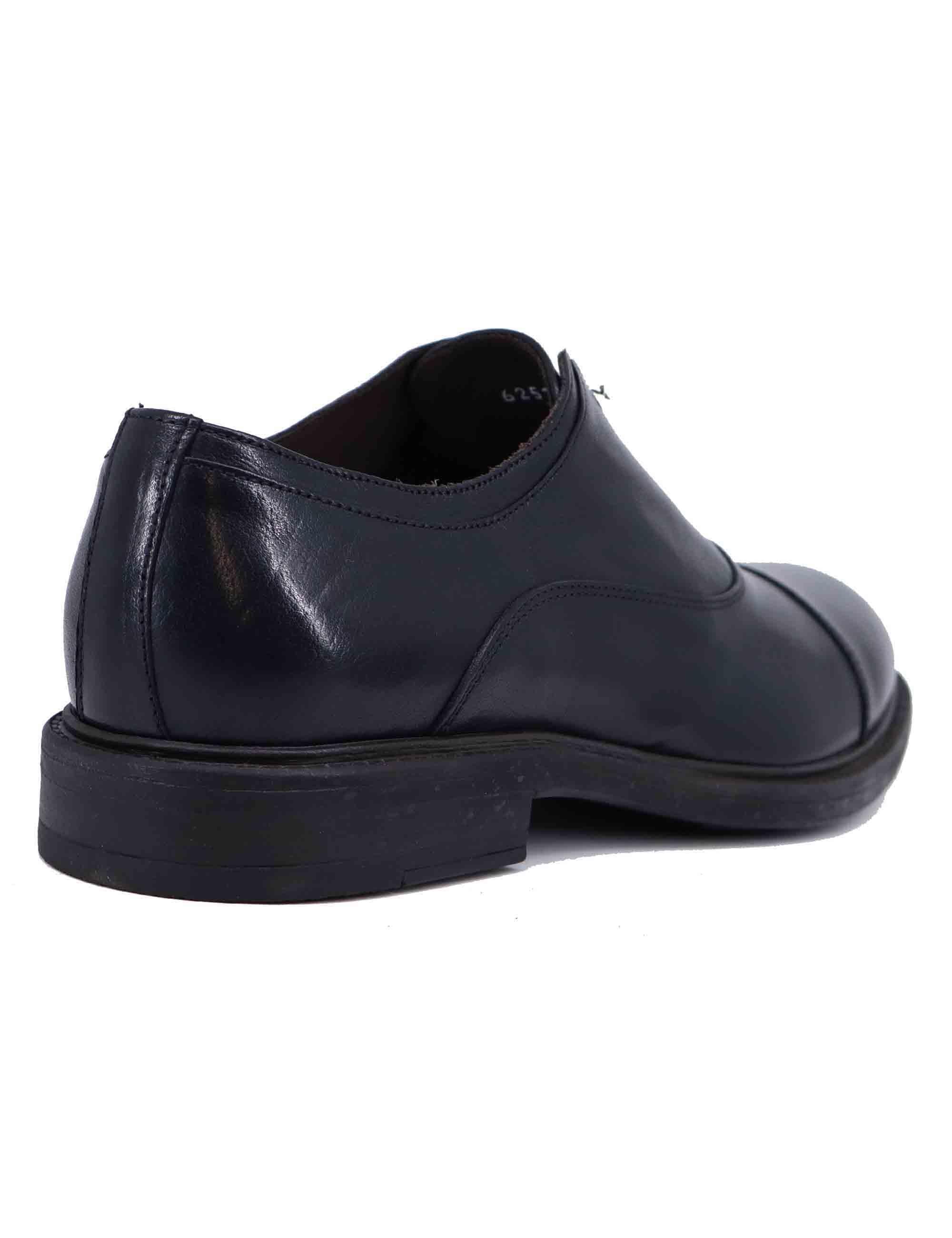 Stringate uomo in pelle nera con suola in gomma SPU2651 001 Spatarella 