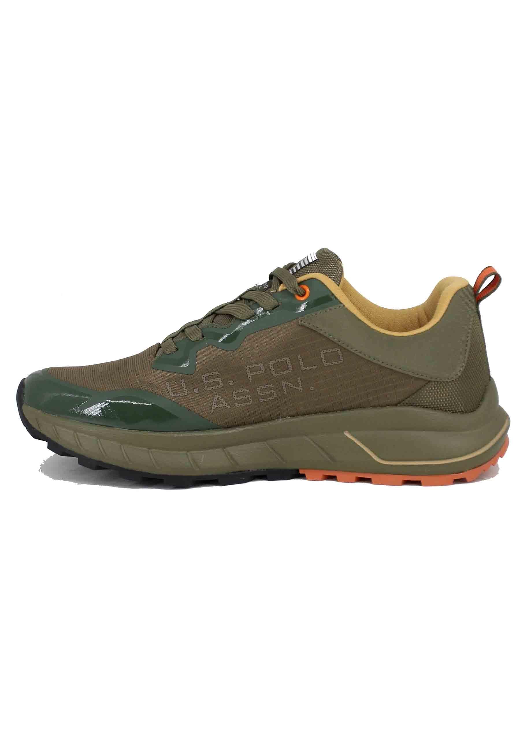Sneakers uomo in tessuto tecnico verde SETH005 MIL U.S. Polo Assn. 