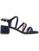 Sandales femme en daim bleu avec bride, modèle KALIX KS_OCEAN.