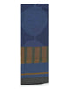 Blue Wool Blend Scarves with Patterns Men RS293 7948 3