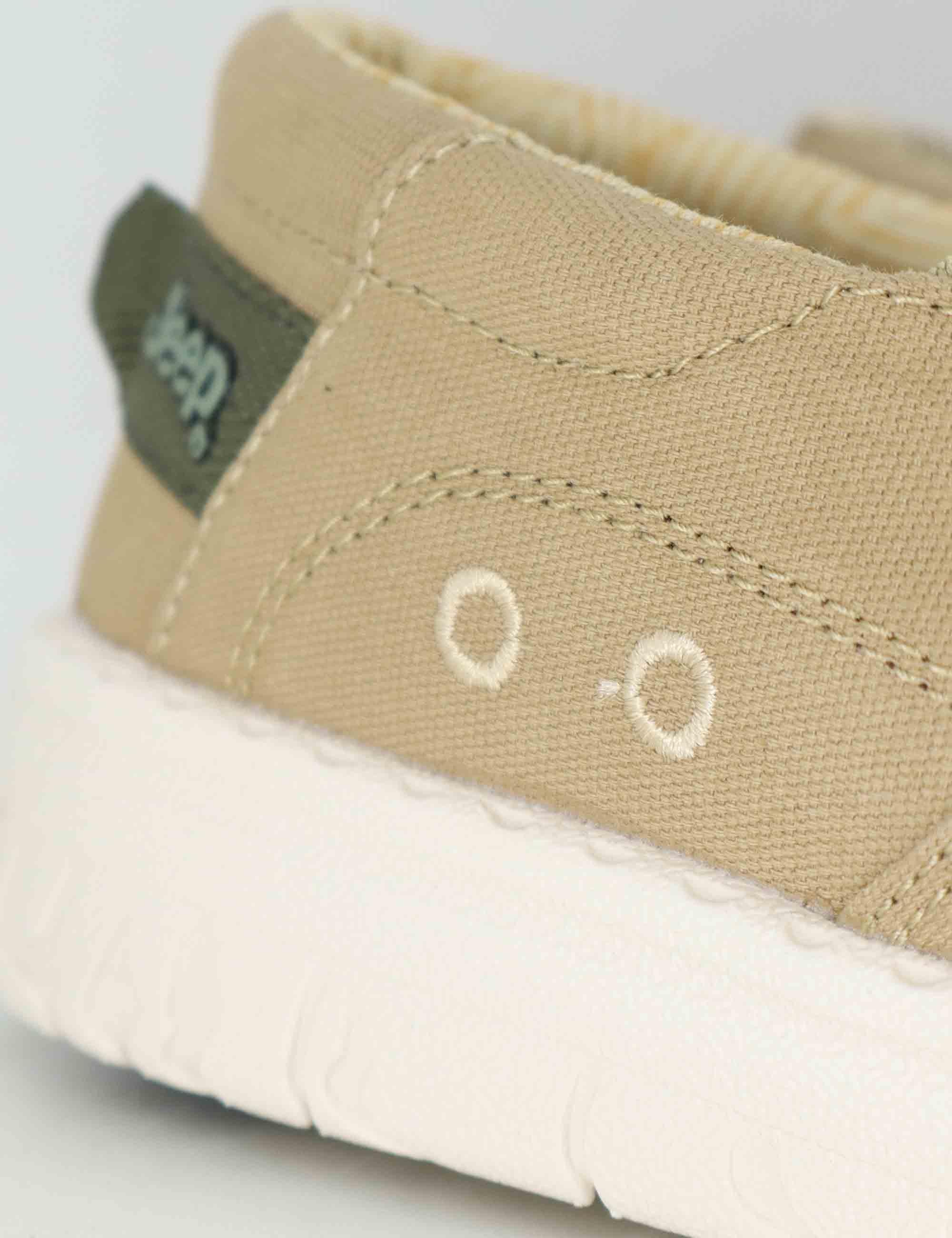 Mocassini uomo Samoa Slip On Cvs in canvas washed riciclato beige JM61112A 036 Jeep 