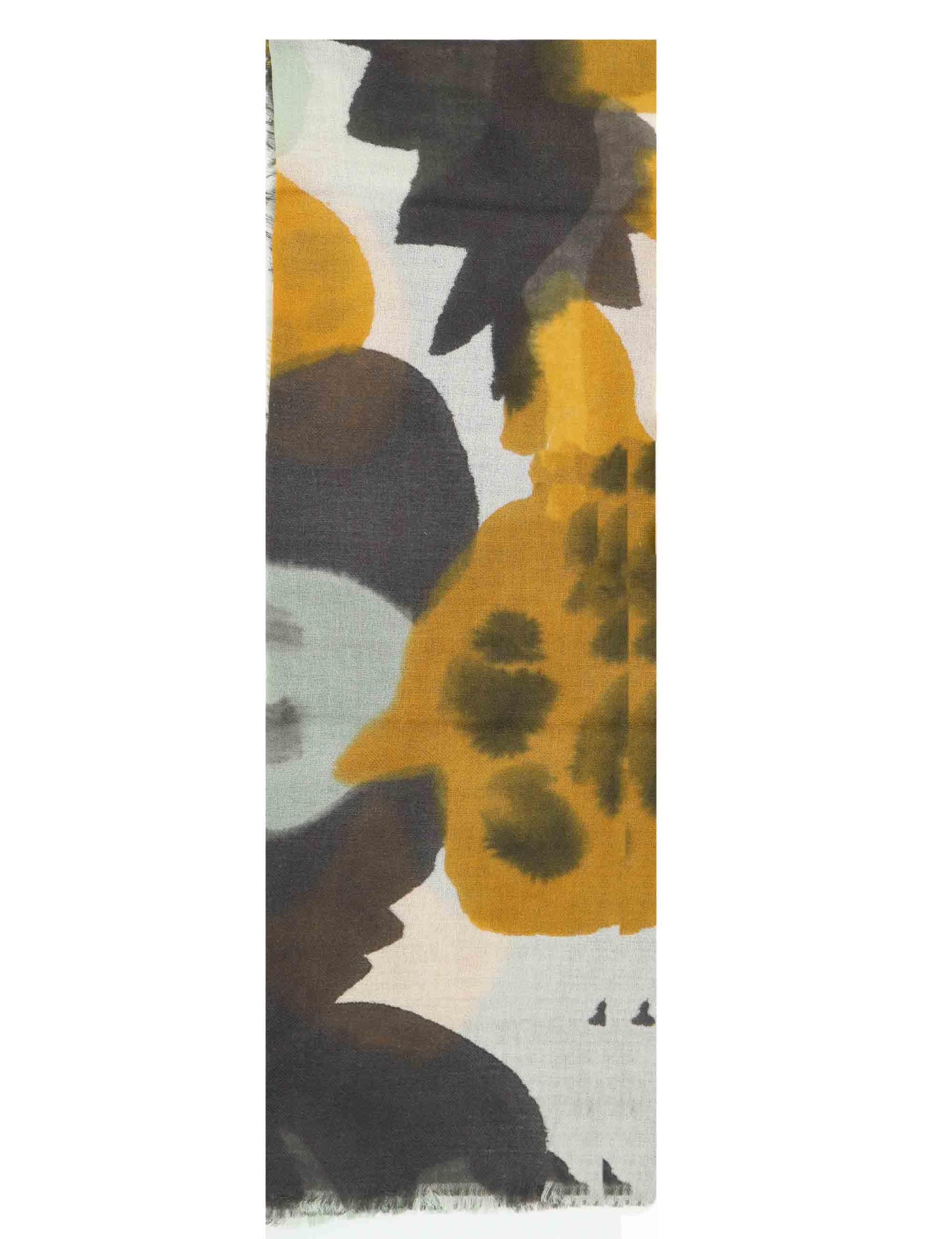 Sciarpe donna in lana white con stampe 61260030 0010 Pyaar 