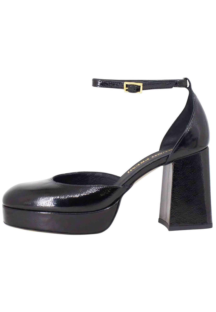 Decollete donna in vernice nera con tacco alto e plateau BF2001X 001 Bruno Premi 