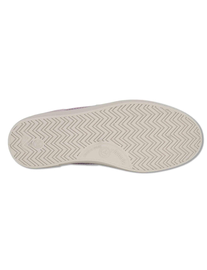 Sneakers donna Berlin in pelle e tessuto forato lilla 1126231 94_Malva Victoria 