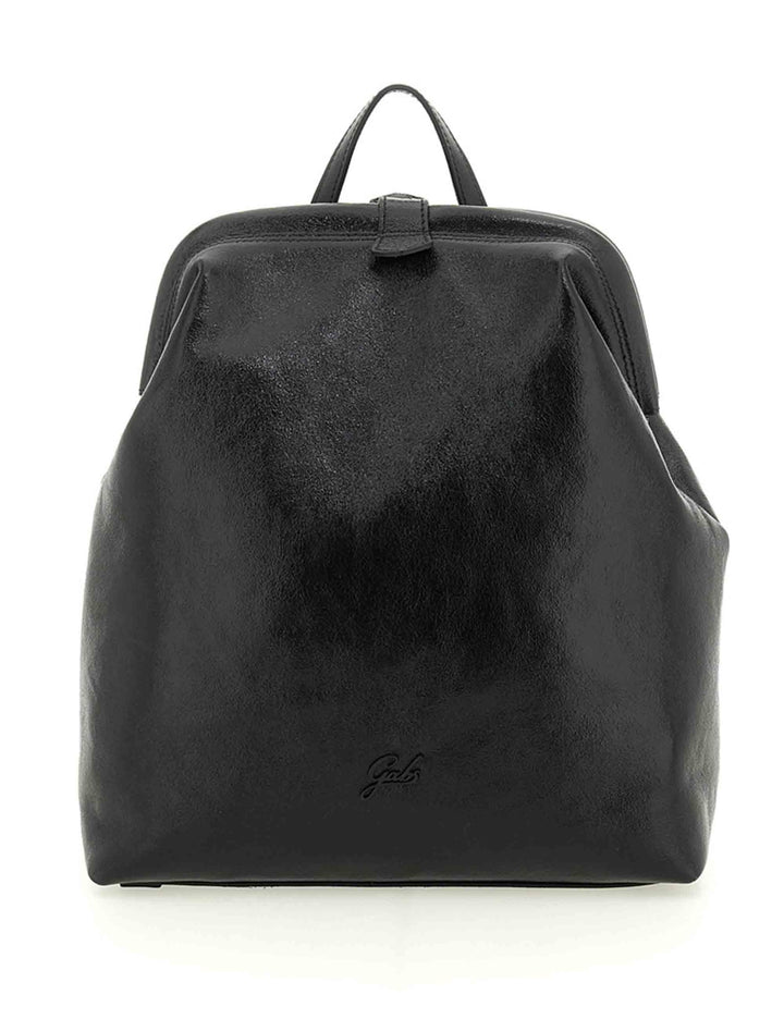 Zaini donna Alise in pelle nera con chiusura clip G011750T2 X2900 C0001 Gabs 