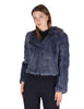 Bomber corti in lapin blu Donna SP25101 JEANS