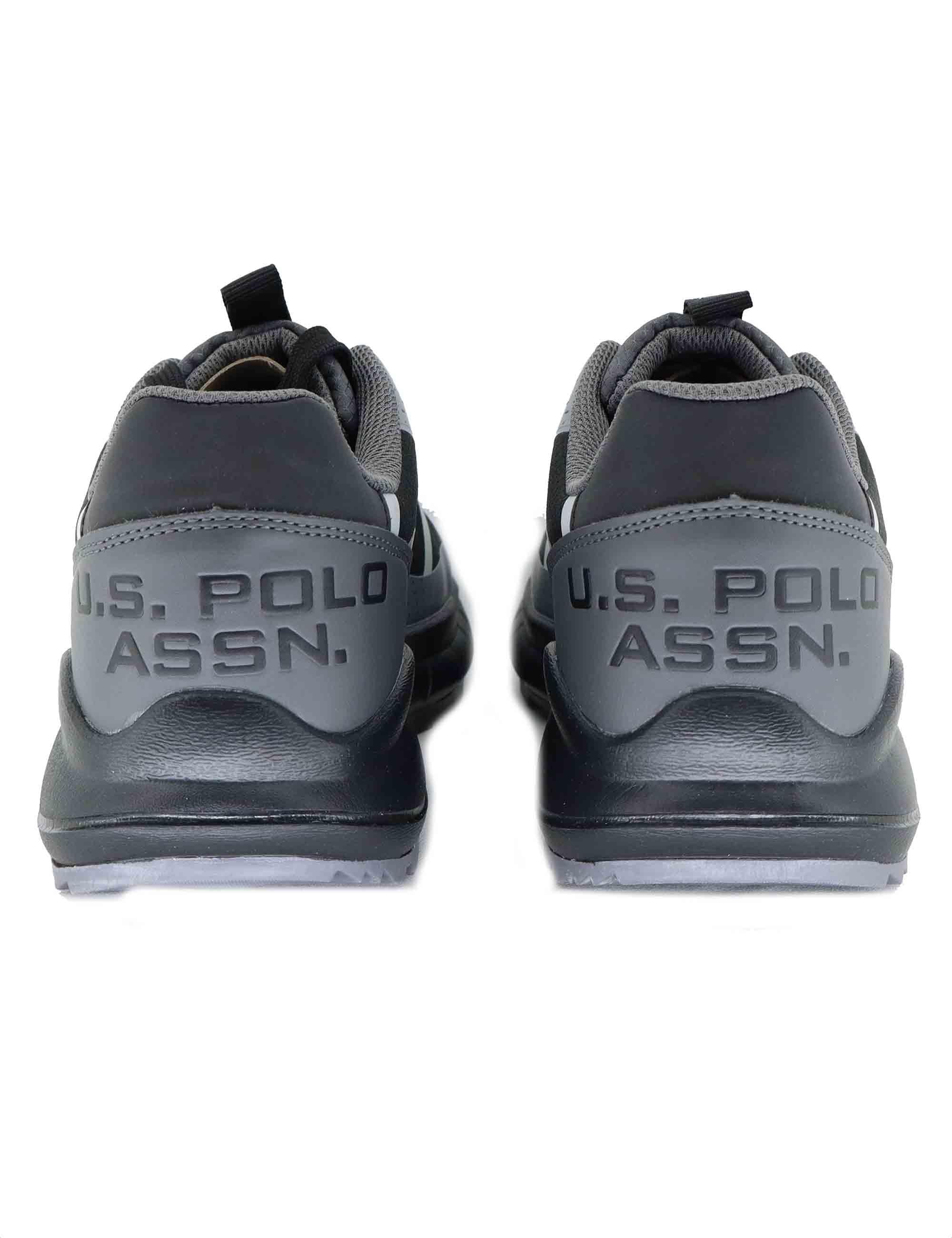 Sneakers uomo in tessuto tecnico nero con suola alta in gomma SETH012A DGR U.S. Polo Assn. 