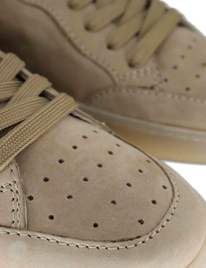 Sneakers uomo in pelle taupe soft con sotto piede morbido MS600R37 500125 Vueva 