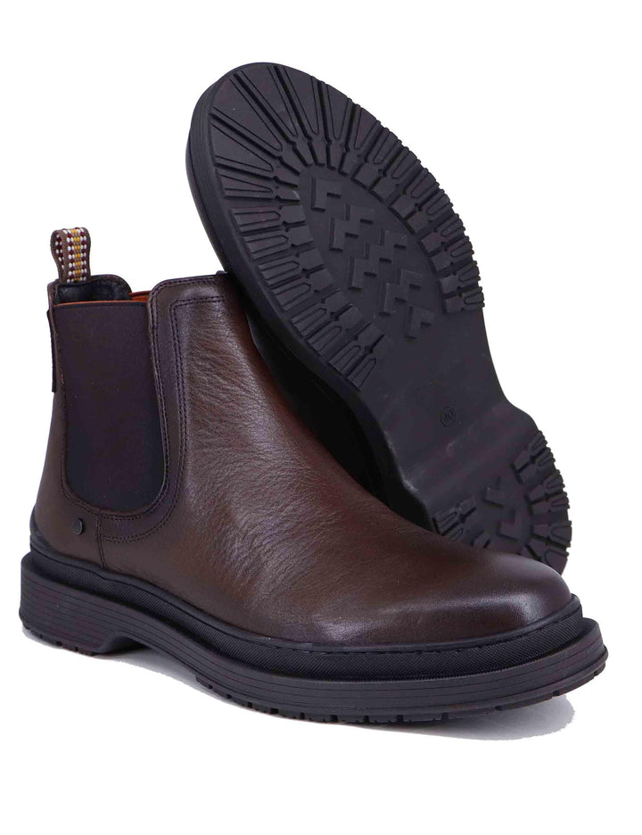 Stivaletti beatles uomo in pelle marrone 12317 029 Ambitious 