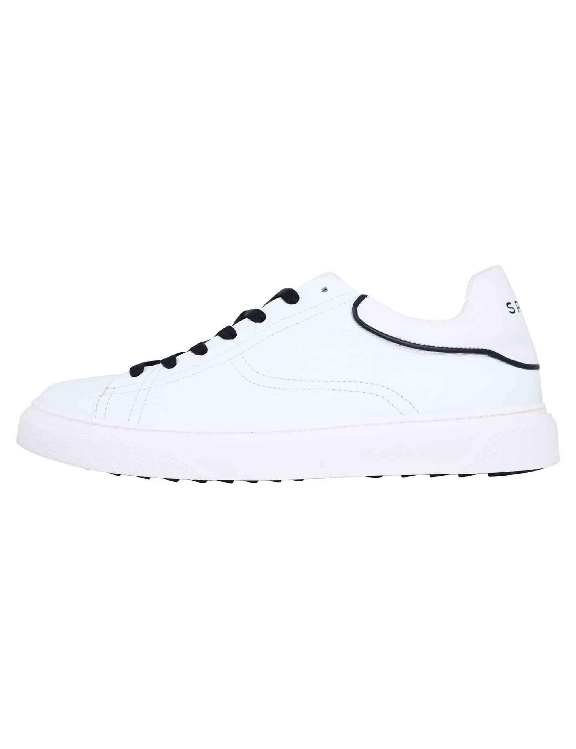 Sneakers uomo in pelle bianca SPSC01 001 Spark for Spatarella 