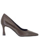 Brown Leather High Heel Pumps Women A 74 014