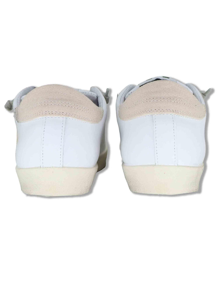 Sneakers donna Prime in pelle bianca e off white con stelle 2SD5092 126 2Star 