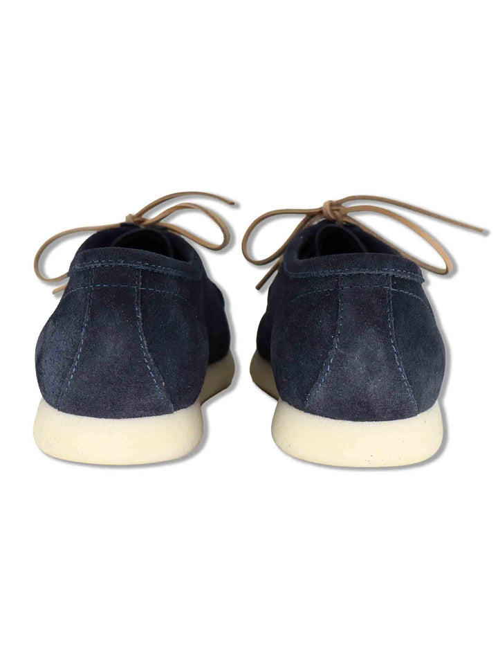 Stringate uomo Walleby in camoscio blu con suola in gomma leggera SPCL3014 002 Spatarella 