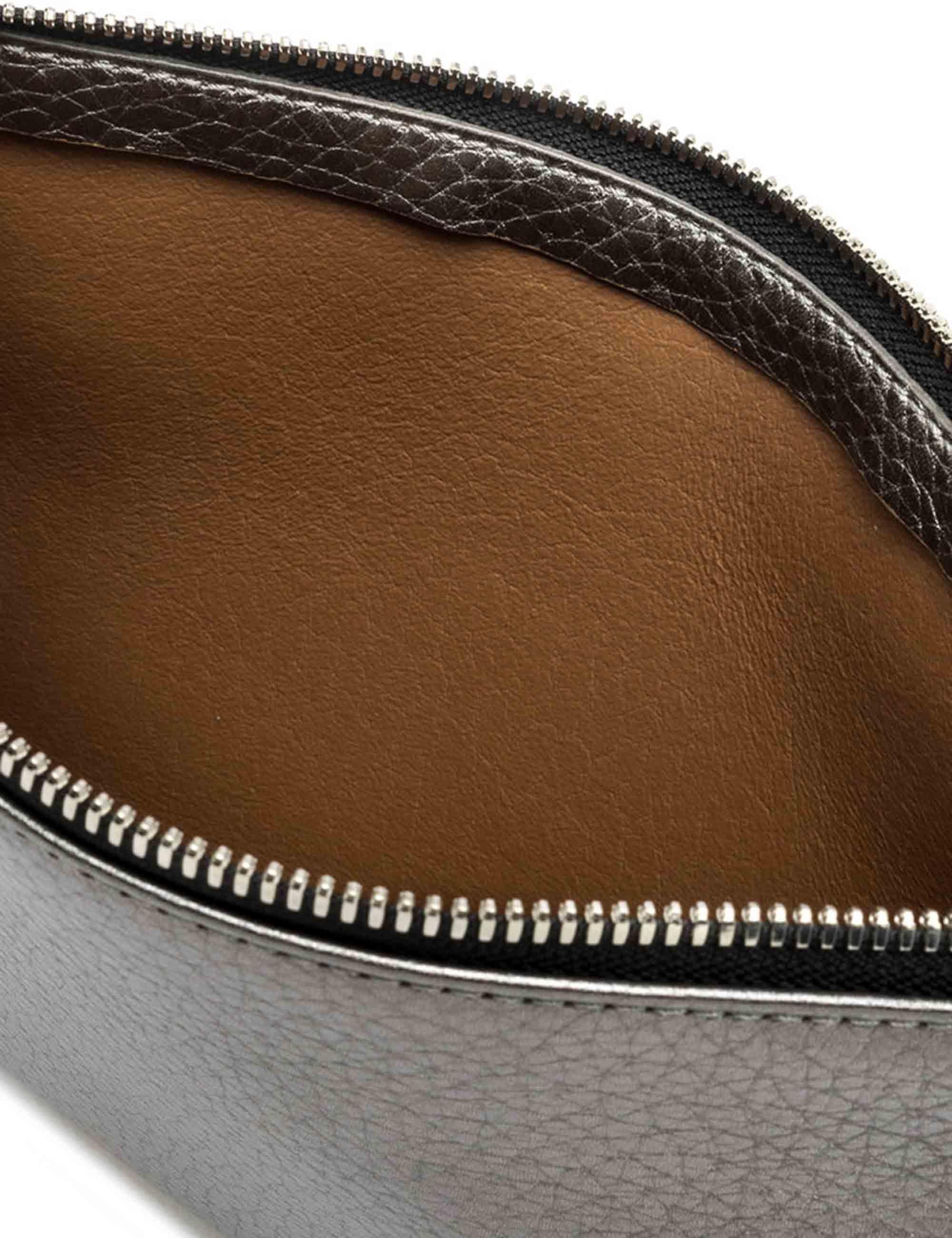 Borse donna Hermy in pelle martellata grigio perla con tracolla BS3975 14205 RNGDBL Gianni Chiarini 