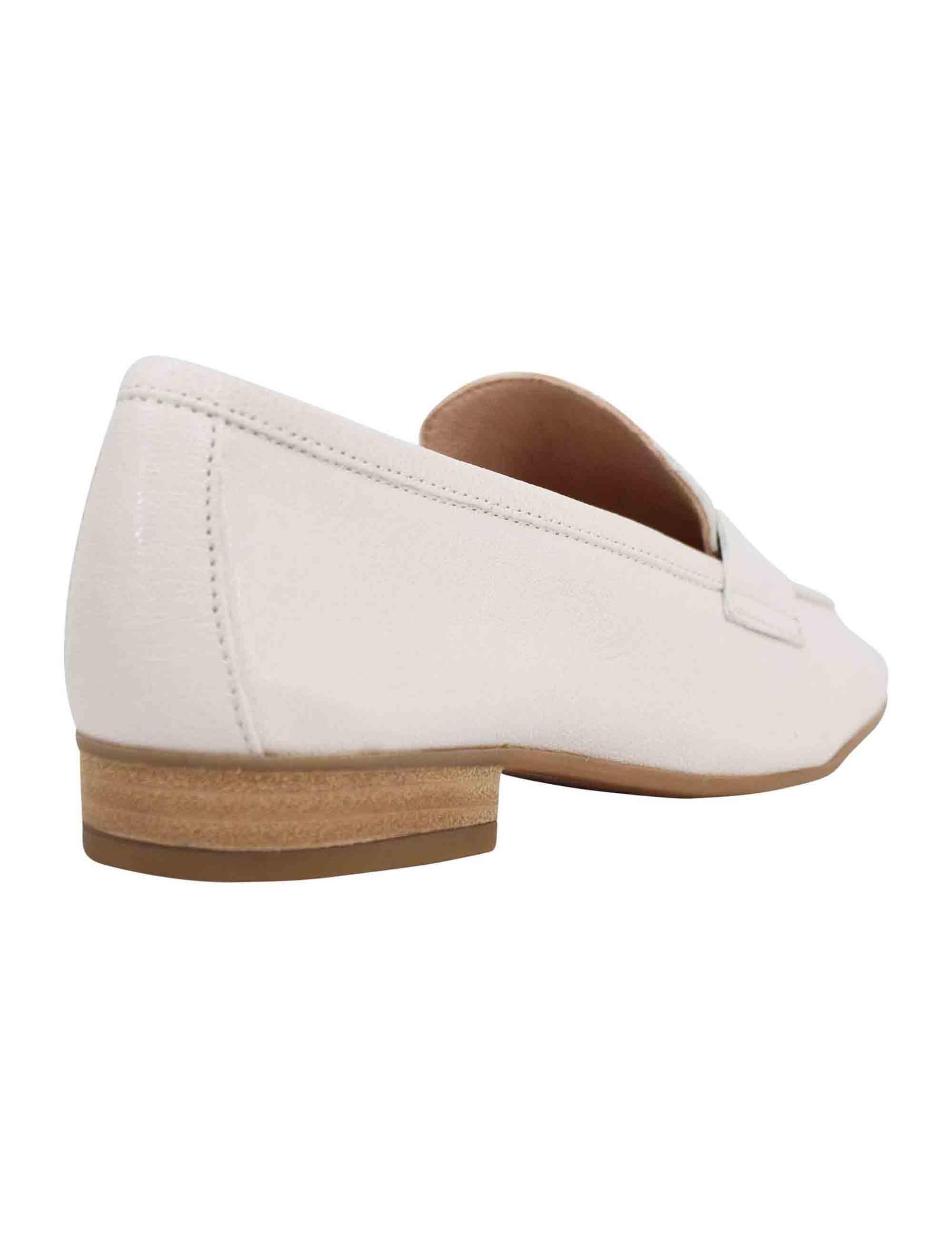 Mocassini donna in pelle sfoderata avorio BAZA RK IVORY Unisa 