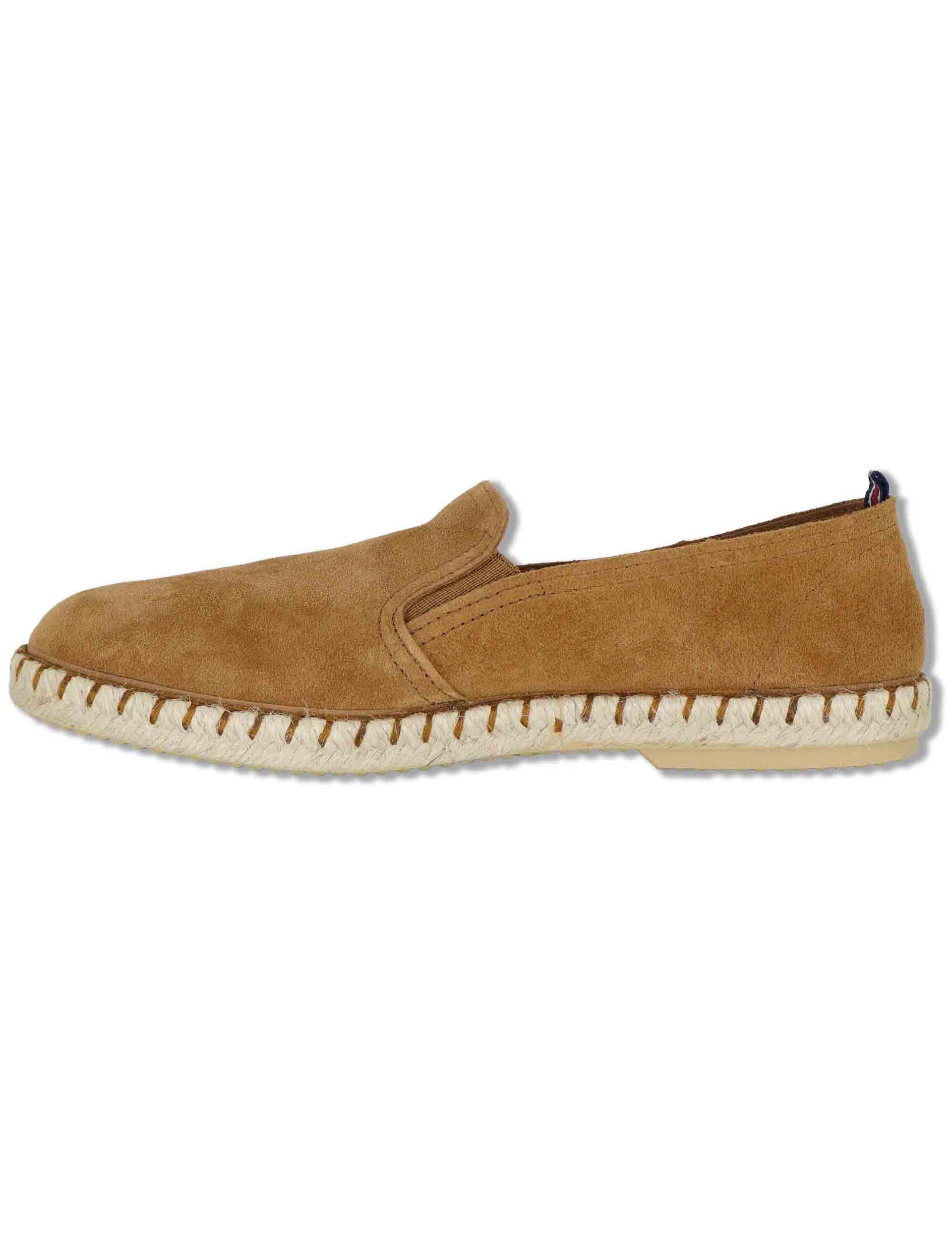 Mocassini espadrillas uomo slip on uomo in camoscio cuoio TOM 012 Verbenas 