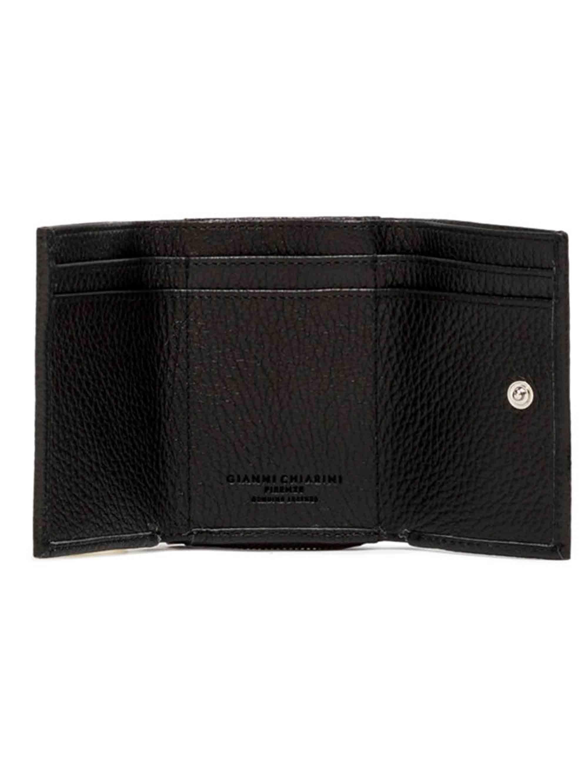 Portafogli donna Wallets Grain in pelle nera PFW5065 001 GRN Gianni Chiarini 