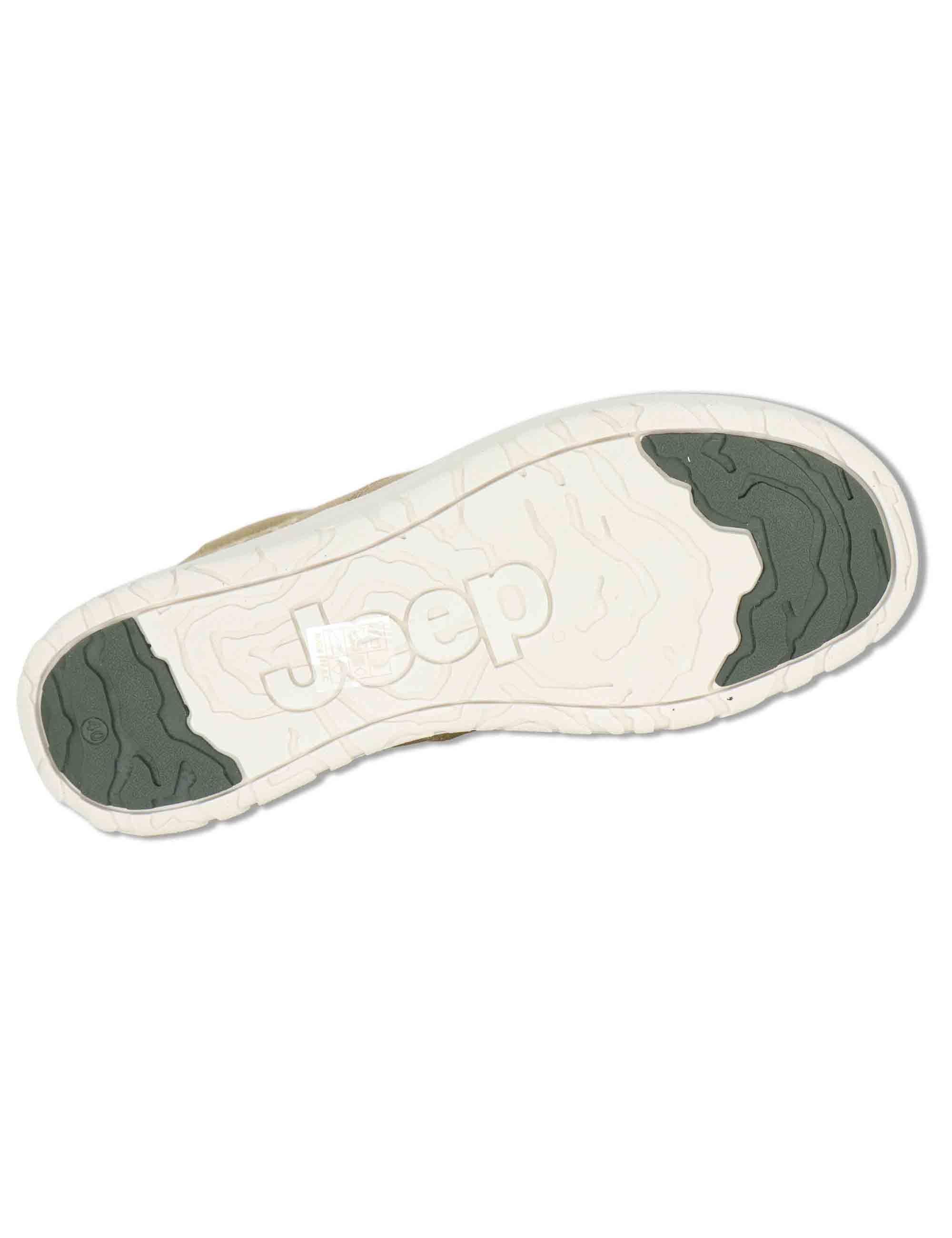 Mocassini uomo Samoa Slip On Cvs in canvas washed riciclato beige JM61112A 036 Jeep 