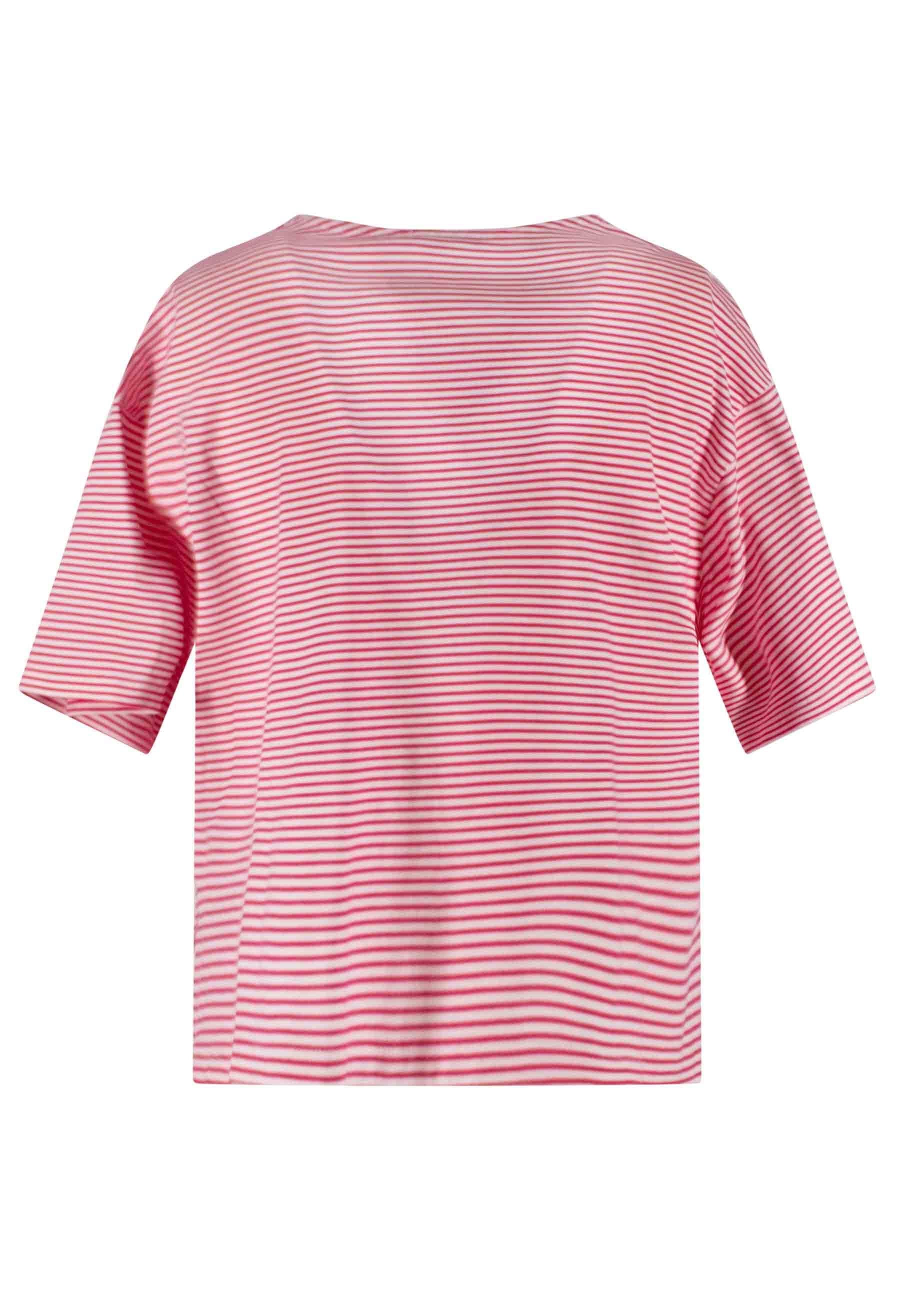 T-shirt Donna Tita: Cotone Bianco e Rosso - TreBarraBi