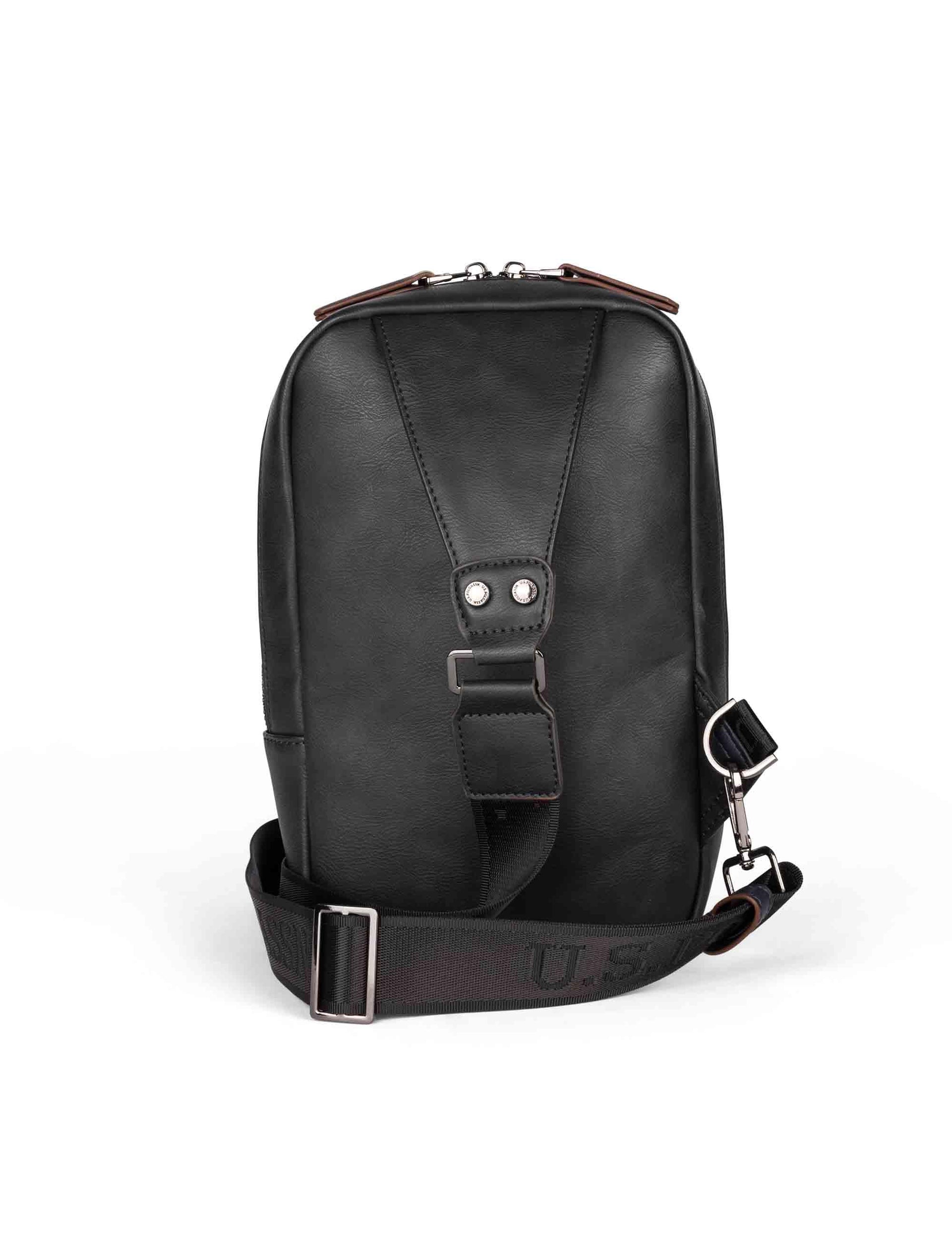 Borselli Cambridge Slim Backpack uomo in eco pelle nera BIUCB5741MV P000 U.S. Polo Assn. 