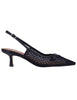 Xaia Women's Slingback in Black Mesh with Low Heel Women 627Z78VK 001