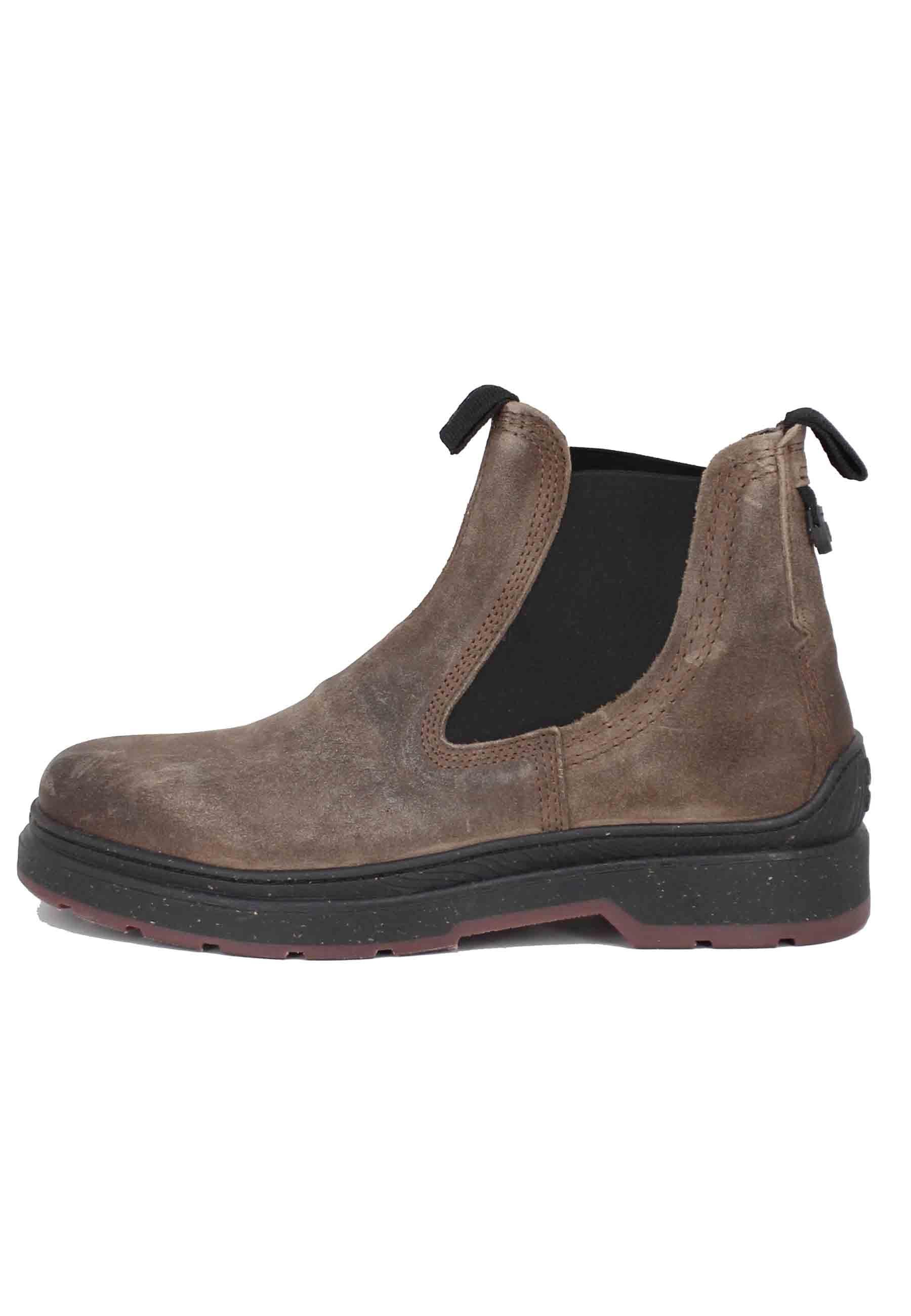 Stivaletti chelsea boot uomo in camoscio vintage taupe Red Rock Suede JM32181A 029 Jeep 