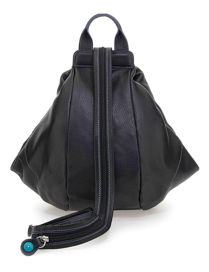 Zaini donna GRETA in pelle nera trasformabili G002830T2 X1882 C0001 Gabs 