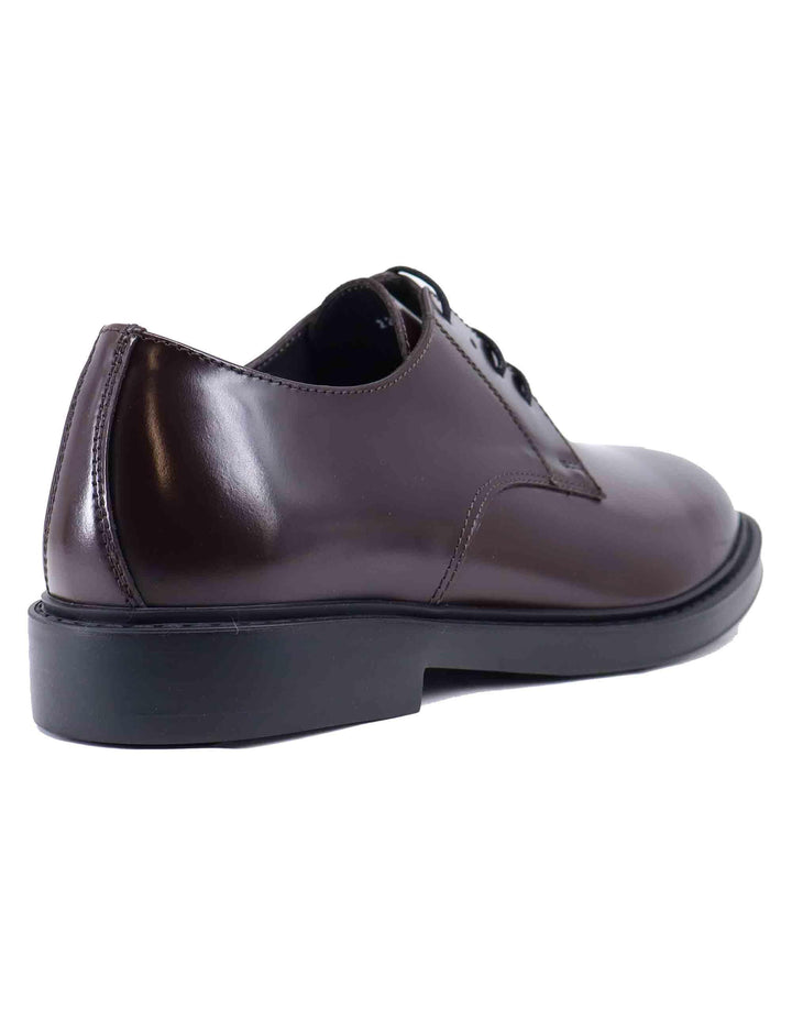 Stringate uomo in pelle lucida testa di moro 22938 D-VP1M Antica Cuoieria 