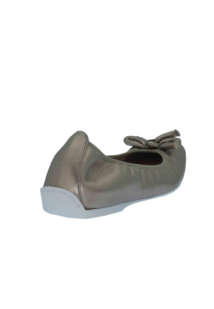 Ballerine donna Aleda in pelle bronzo e fondo basso in gomma ALEDA 7000 Unisa 