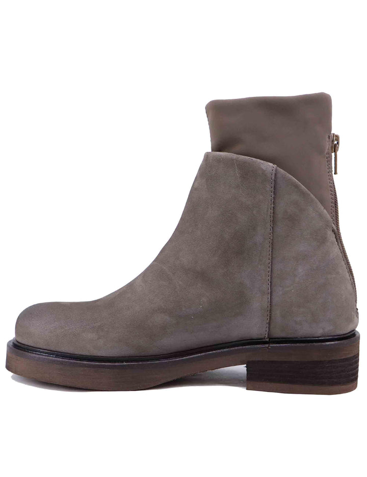 Stivaletti donna in pelle taupe con zip posteriore YAYA 013 Patrizia Bonfanti 