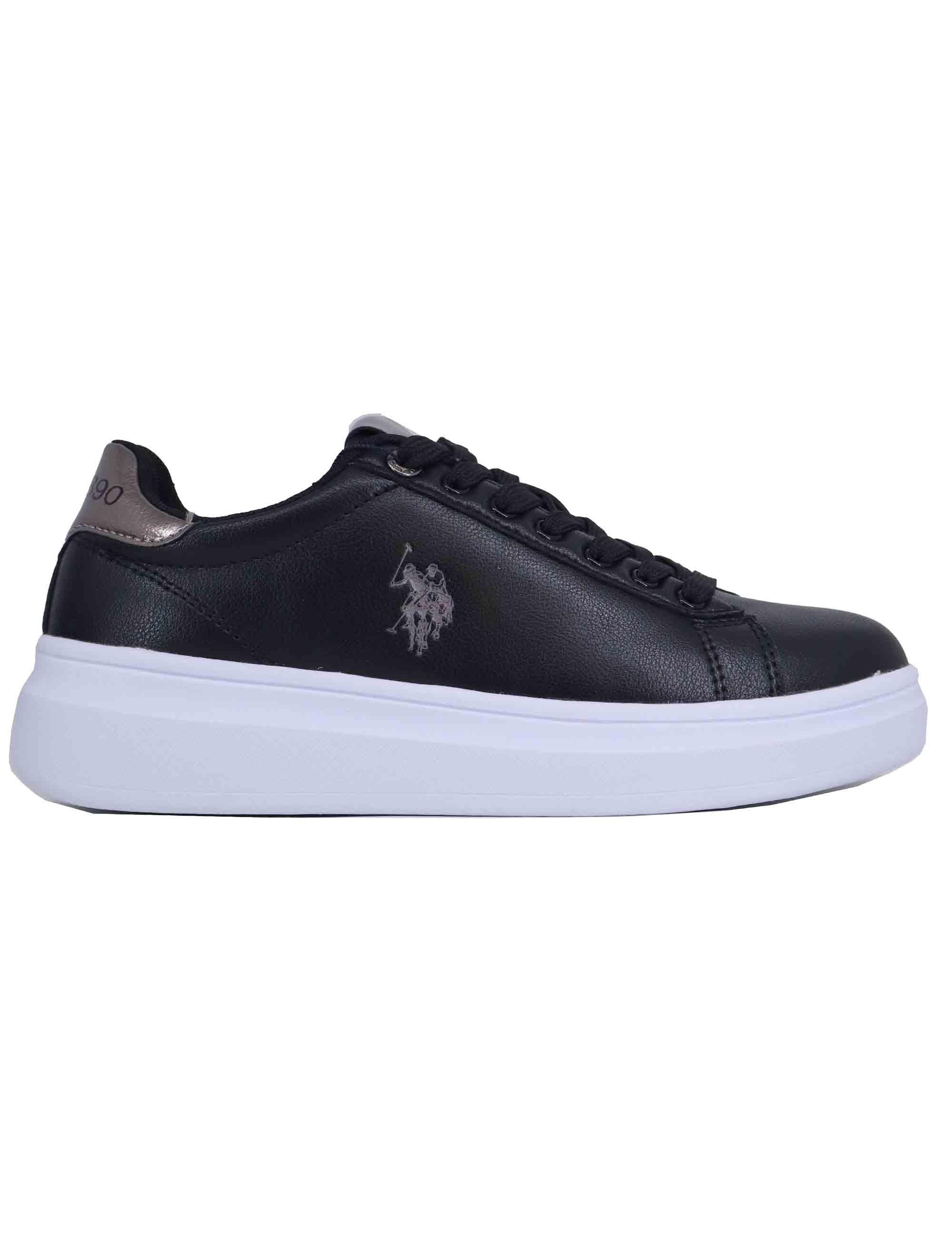 Sneakers donna in eco pelle nera CODY008 BLK U.S. Polo Assn. 